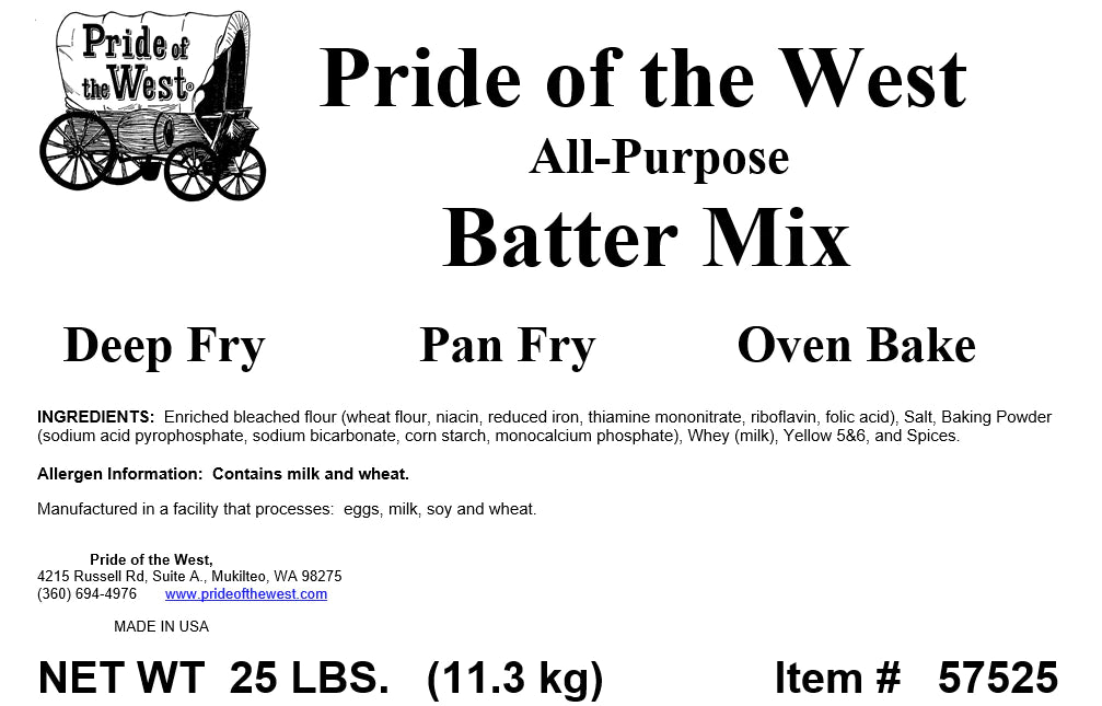 POW All Purpose Batter Mix - 25 LBS