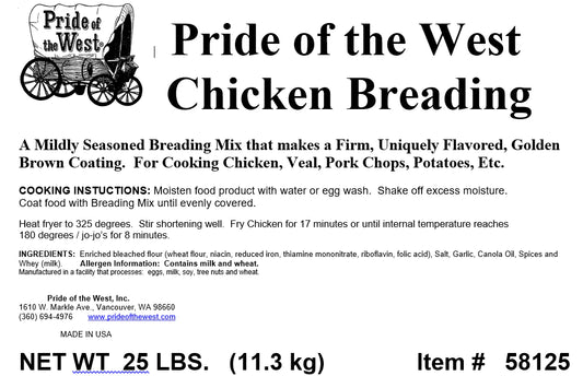 POW Chicken Breading - 25 LBS